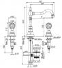 Fima carlo frattini Elizabeth chic смеситель для раковины F5081C схема 1