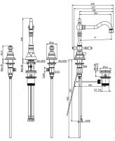 Fima carlo frattini Elizabeth/Epoque смеситель для раковины F5051 схема 1