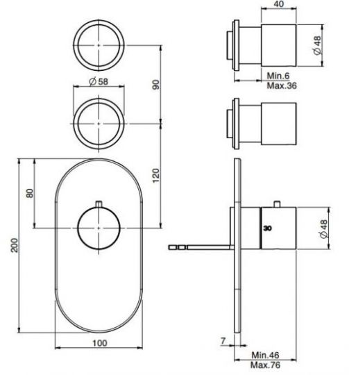 Fima carlo frattini Fimatherm смеситель для ванны/душа F3253X2 ФОТО