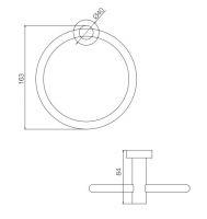 Fima - carlo frattini Rotola кольцо для полотенец F6002/1 схема 1