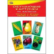 ОБУЧАЮЩИЕ КАРТОЧКИ НА МАГНИТАХ В ПАКЕТЕ. ФРУКТЫ И ЯГОДЫ.ОВОЩИ И ГРИБЫ (арт. КМ-6077)