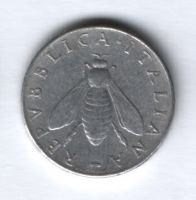 2 лиры 1954 года Италия