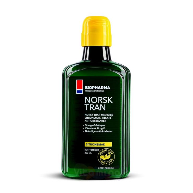 Norsk Tran Omega-3 Рыбий жир со вкусом лимона