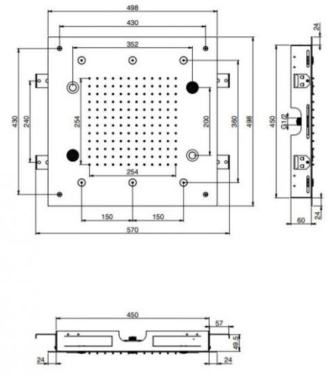 Тропический душ Fima - carlo frattini Wellness F2902 50х50 ФОТО