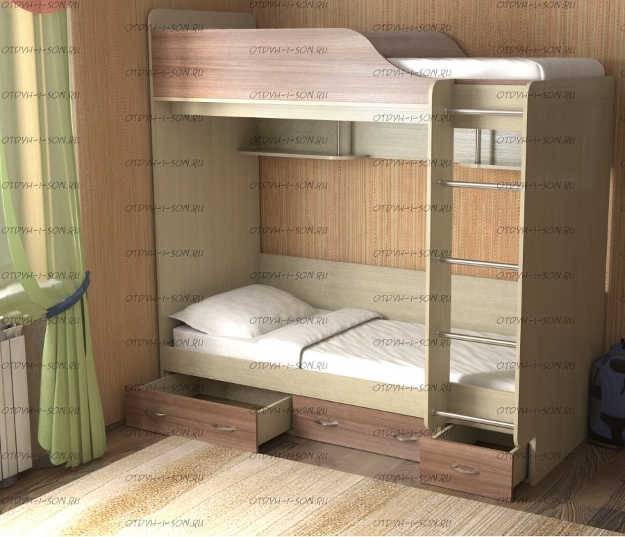 Кровать двухъярусная Дуэт-14