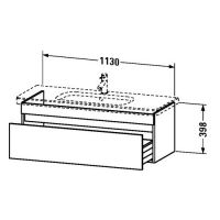 Тумба под раковину Duravit DuraStyle DS 6395 113x44,8 схема 1