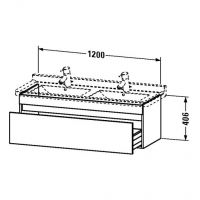 Тумба под раковину Duravit DuraStyle DS 6390 120x47 схема 1