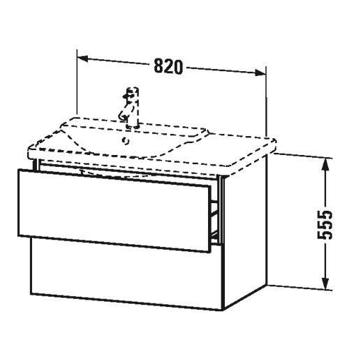 Тумба под раковину Duravit L-Cube LC 6248 82x48,1 ФОТО