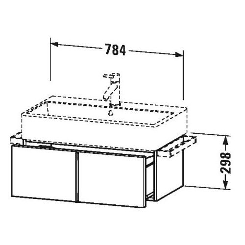 Тумба под раковину Duravit Vero VA 6127 78,4x43,1 ФОТО