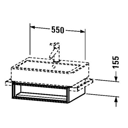 Тумба под раковину Duravit Vero VE6004 55x43,1 схема 2