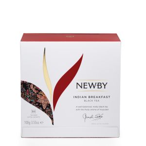 Чай черный Индийский Завтрак Newby Indian Breakfast Black Tea в пакетиках -50 шт - Англия