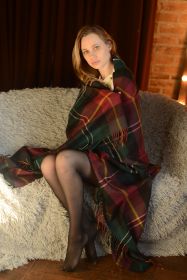 Легкий шотландский плед, тартан  деревушки Тилинг TEALING TARTAN, плотность 6.