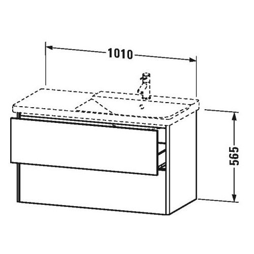 Тумба под раковину Duravit XSquare XS4188 101x47,3 ФОТО