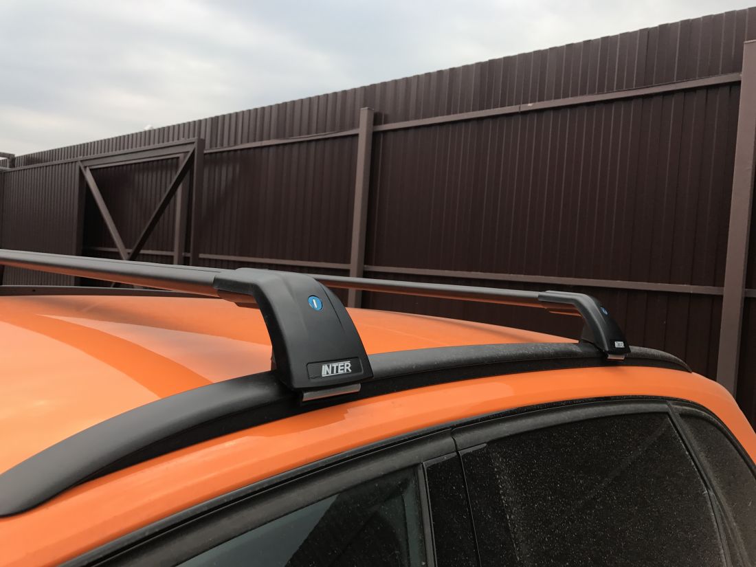Багажник INTER AEROSTAR на интегр. рейлинги, черн. уточните наличие размера!