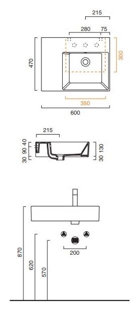 Раковина Catalano Premium 160DVPUP00 60х47 ФОТО