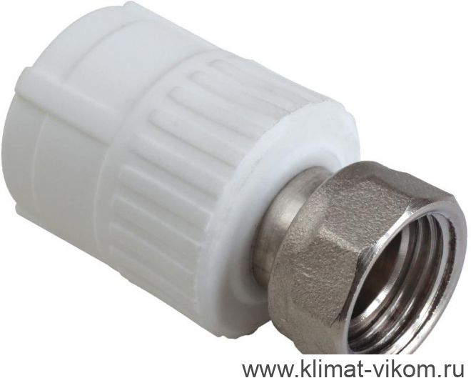 Муфта комбинированная с накидной гайкой 20*1/2"  ВР