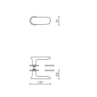 Ручка Olivari Conca M236B. схема