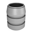 Горловина септика "Росток" 940мм серый