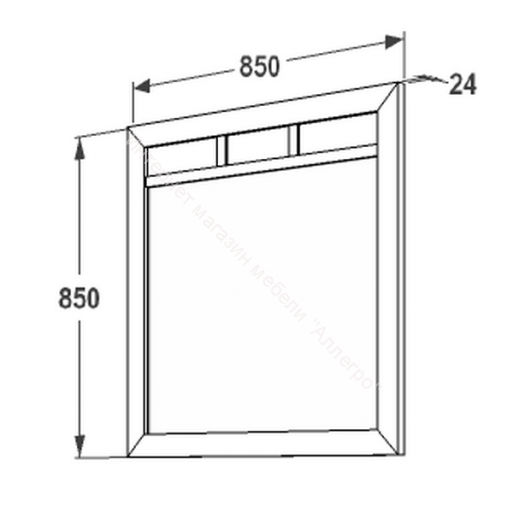 Зеркало навесное "Ольга 14"
