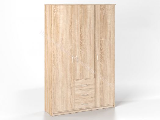 Шкаф "Дуэт Люкс" комбинированный без зеркала с 3-мя ящиками