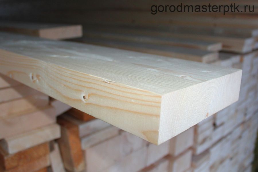 Доска сухая 45х145х6000 (мм) строганная хвоя сорт "АВ"  (R2)