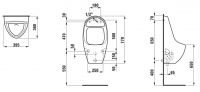 Laufen Tamaro-S90 писсуар на батарейках схема 1