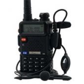 Рация Baofeng UV-5R черная с гарнитурой