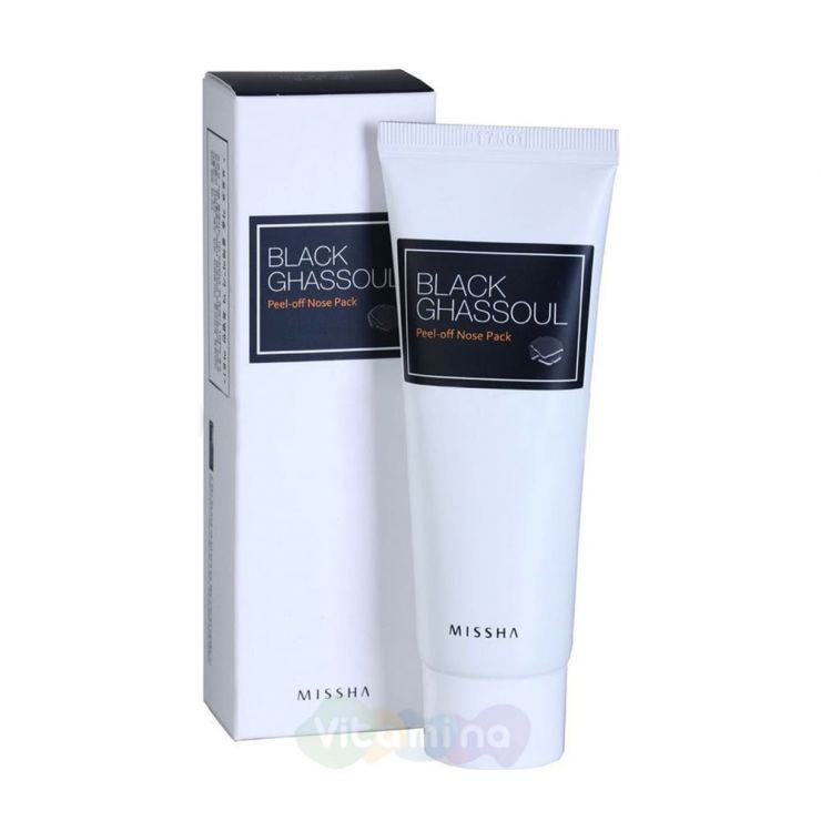 Missha Маска-пленка от черных точек Black Ghassoul Peel-off Nose Pack, 50 мл