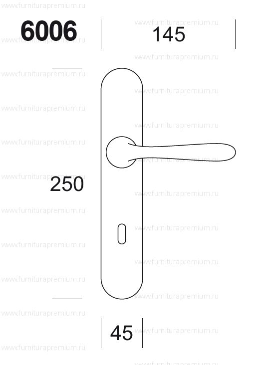 Ручка на планке Salice Paolo Ilex 6006