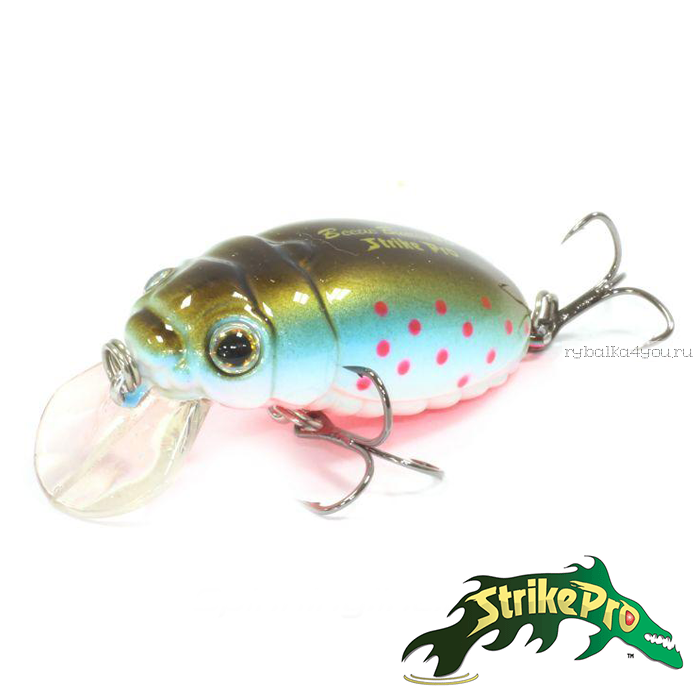 Воблер Strike Pro Beetle Buster EG-174F 40 мм / 5,7 гр / Заглубление: 0,2 - 0,7 м / цвет: A224F