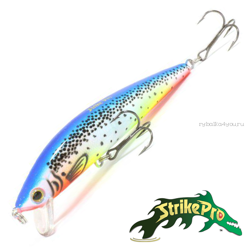 Воблер Strike Pro Euro Minnow JL-108L 90 мм / 11,2 гр / Заглубление: 0,6 - 1,2 м / цвет: A141