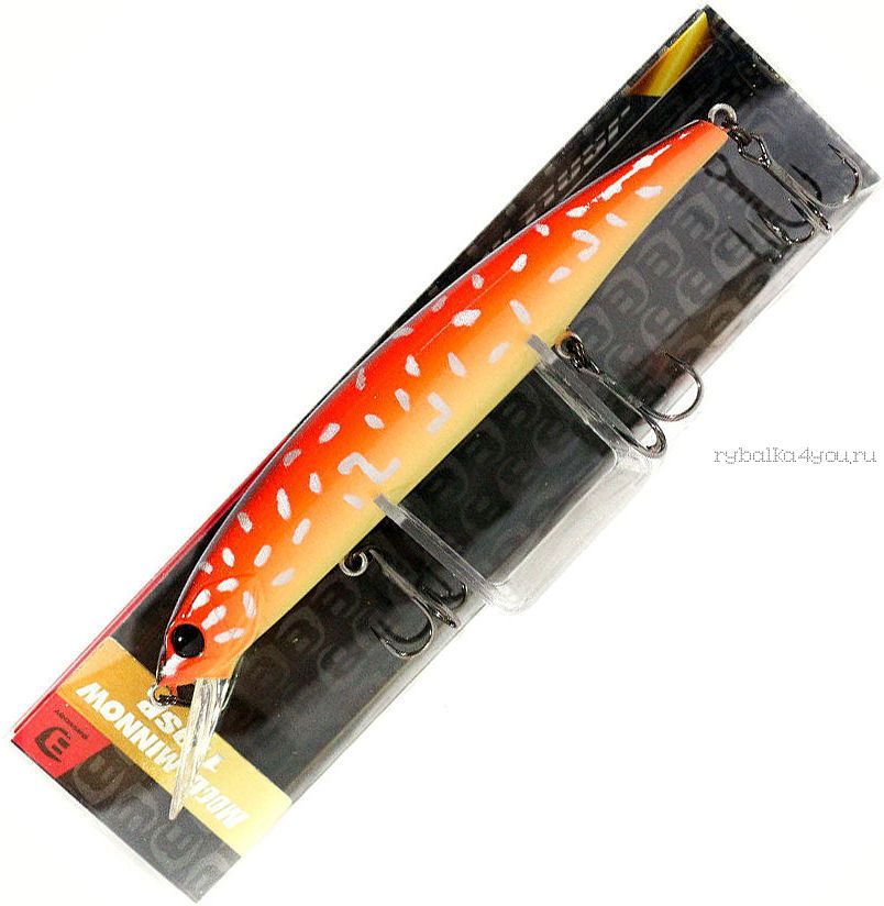 Воблер Bassday Mogul Minnow 110SP 112мм / 17 гр / Заглубление: 1 - 1,3 м / цвет:P-902 Crimson Pike