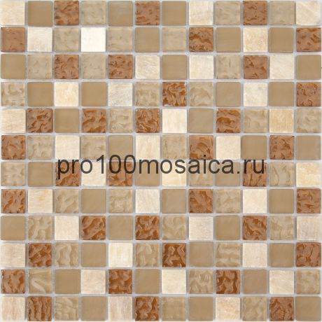 Мозаика Naturelle - Amber 30x30х0,8 см (чип 23х23х8 мм)