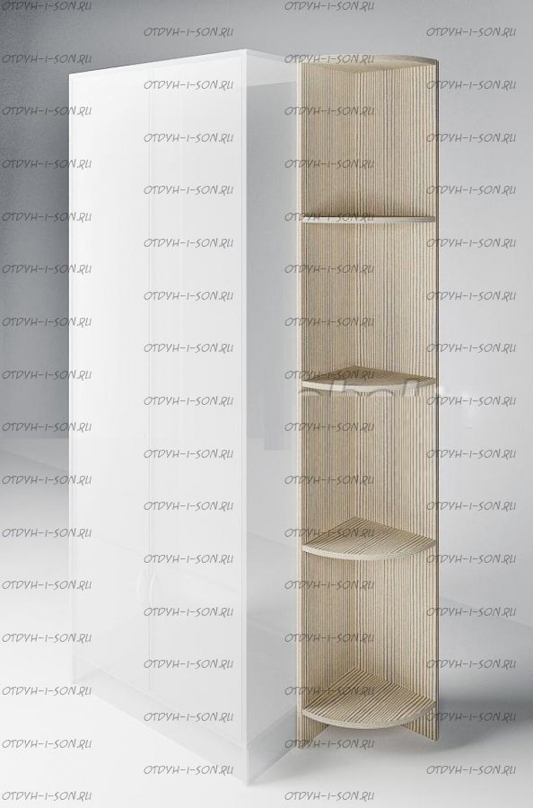 Секция угловая 13/56 Фанки Лилак (30х30х200)