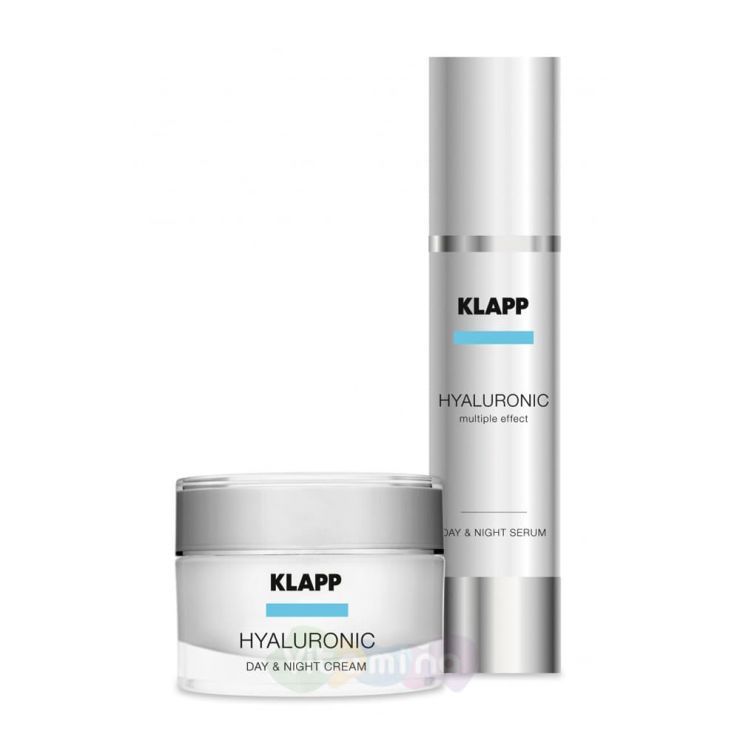 Klapp Набор "Крем Гиалуроник + Сыворотка Гиалуроник" Hyaluronic Face Care Set, 50 мл