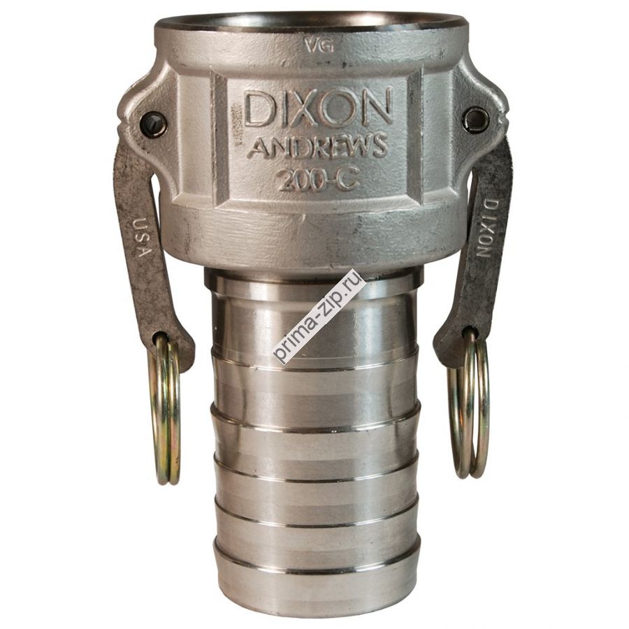 Камлок Dixon соединение тип Е, ниппель Х рукавный конец (MIL-C-27487) 3/4 75 ЕSS нержавеющая сталь