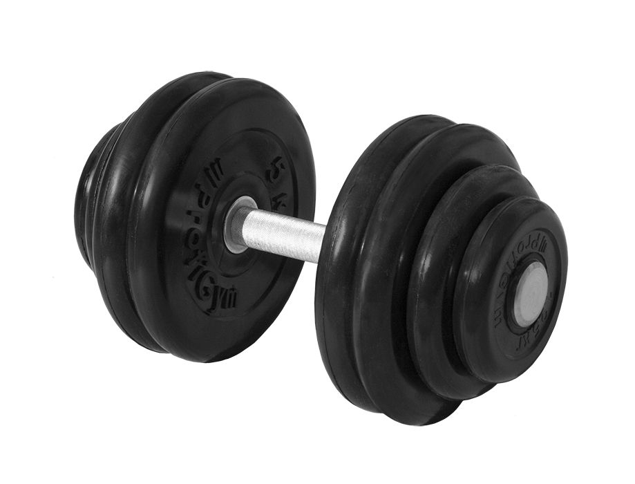 ГНР-43,5 Гантель «PROFIGYM» неразборная с хромированной ручкой 43,5 кг, черная