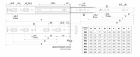 Шариковые направляющие DB4501Zn/450