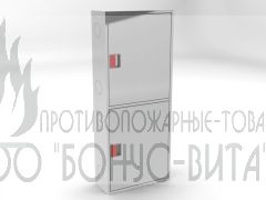 ШПК-320НЗ шкаф пожарный из нержавеющей стали, с евро-ручкой