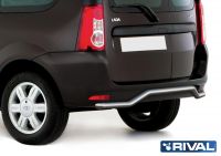Защита заднего бампера d42 волна Lada Largus 2012-