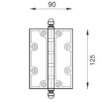 Петля карточная DND 2307/1 (Martinelli). схема