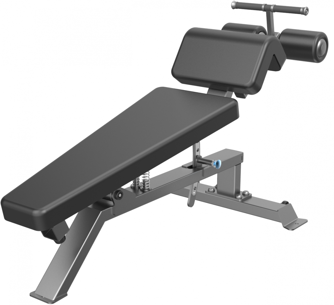 DHZ E-3037 Скамья для пресса регулируемая (Adjustable Decline Bench)