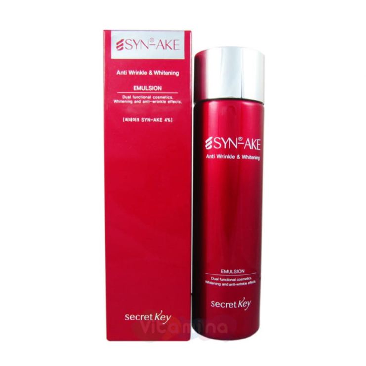 Secret Key Антивозрастная эмульсия со змеиным ядом SYN-AKE Anti-wrinkle & Whitening Emulsion, 150 мл