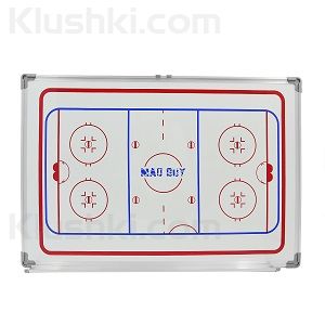 Доска тактическая хоккейная с сумкой 60 x 90см MAD GUY