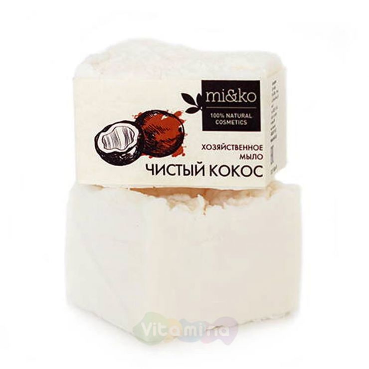 Mi&Ko Хозяйственное мыло Чистый кокос, 175 г