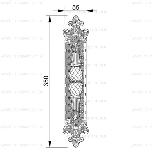 Ручка-скоба Mestre 0M4605.S. Длина 350 мм