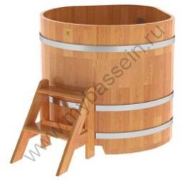Купель угловая из сращенных ламелей