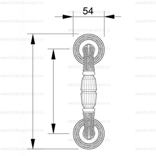Ручка-скоба Mestre 0N6505.ST