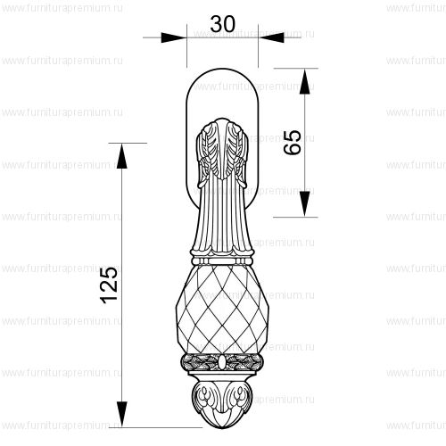 Оконная ручка Mestre 0V0741  DK