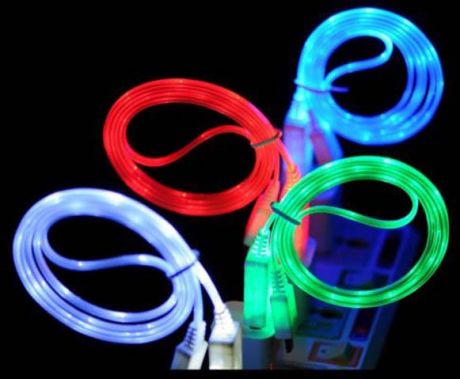 Кабель USB, светящийся,  для iPhone